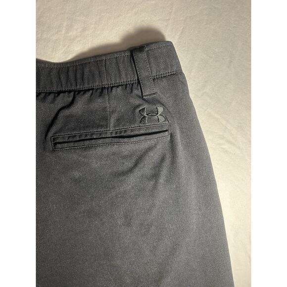 Under Armour Men’s Golf Shorts Size 36 Waist Black Performance Stretch Heat Gear - Picture 4 of 5